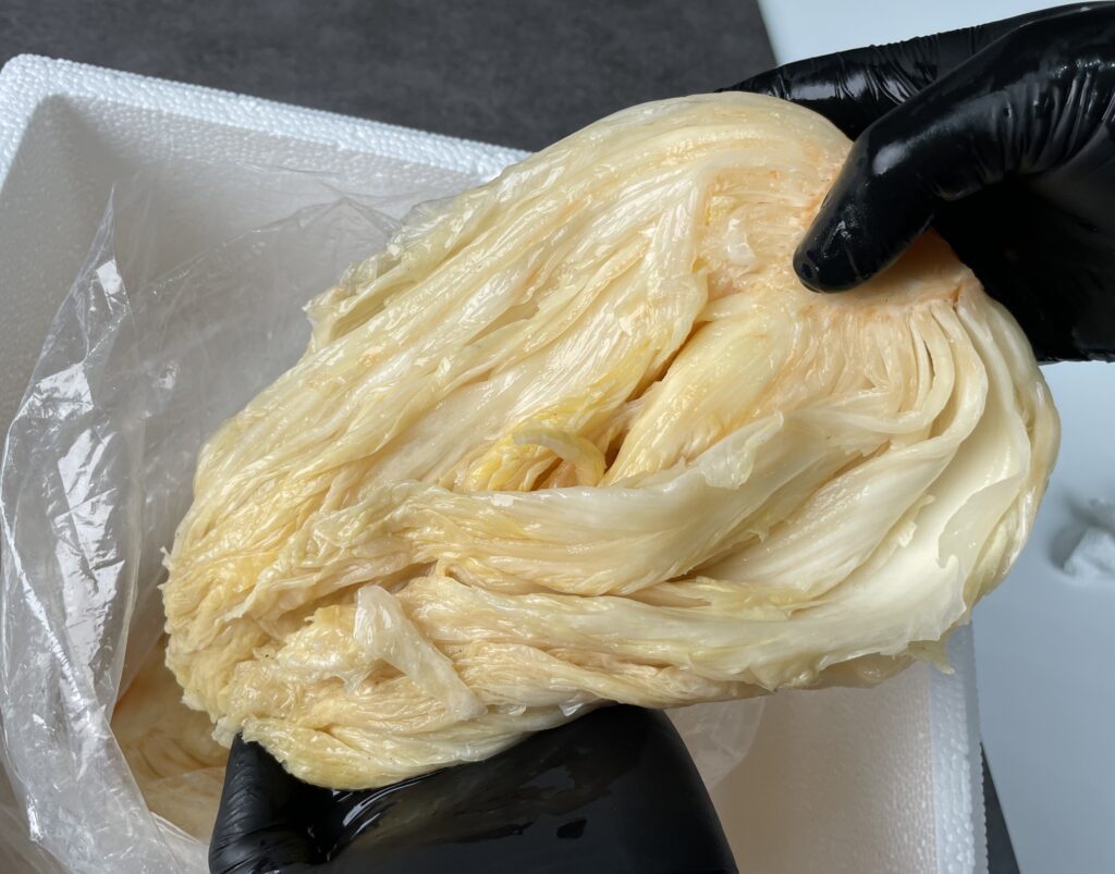중국산 씻은묵은지