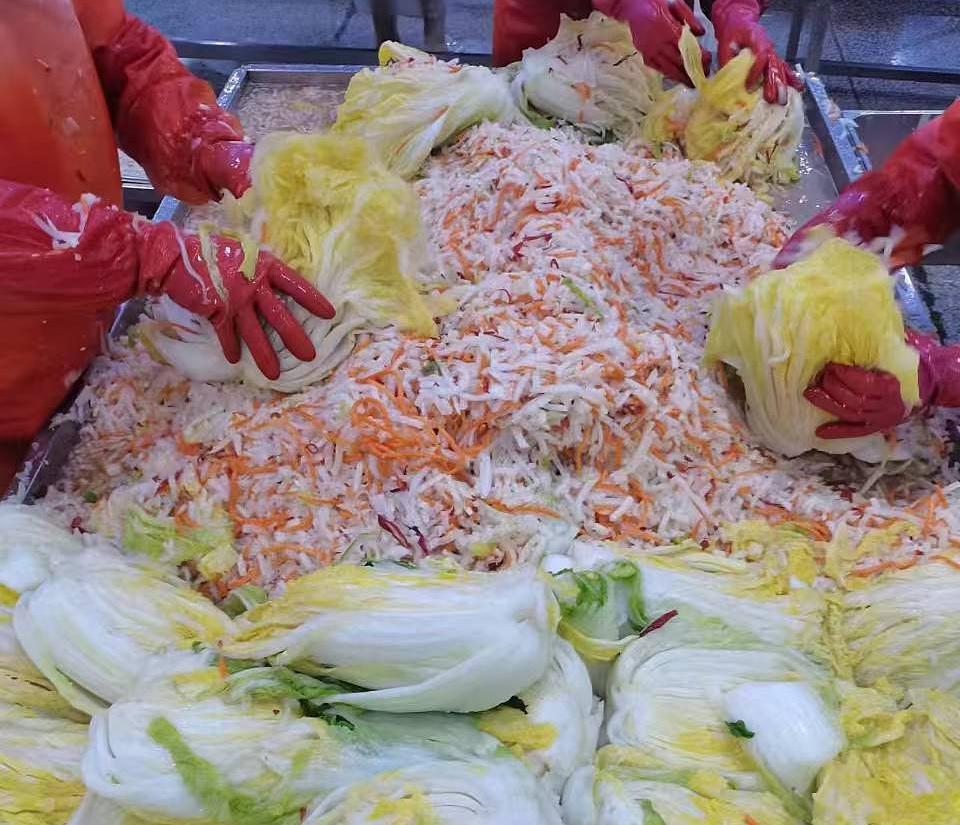 백김치를 제조하는 과정