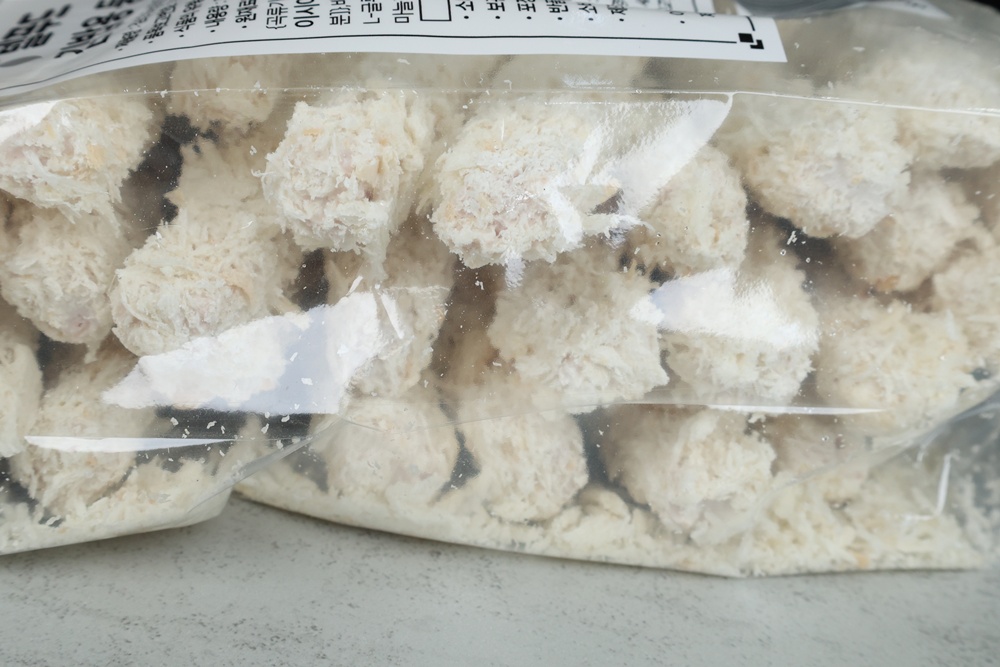 김밥용 돈까스 측면 모습