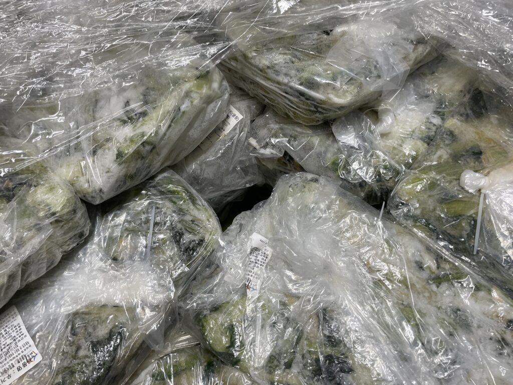 냉동 우거지