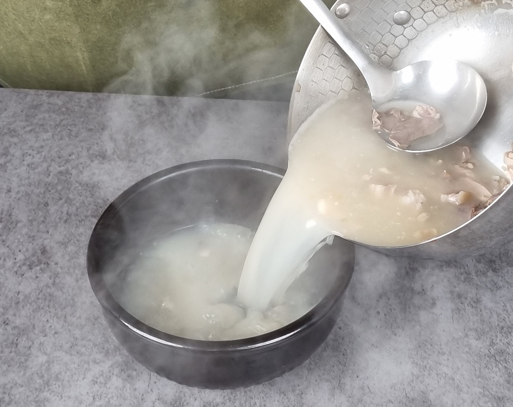 순대국 조리 과정