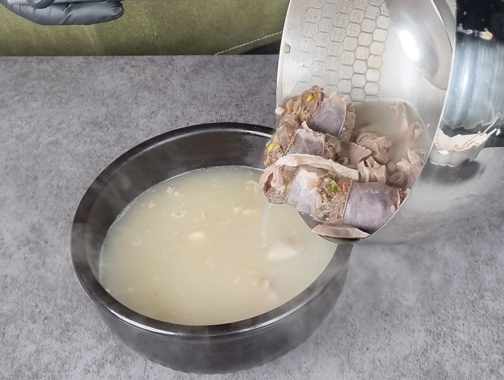 순대국 실제 양