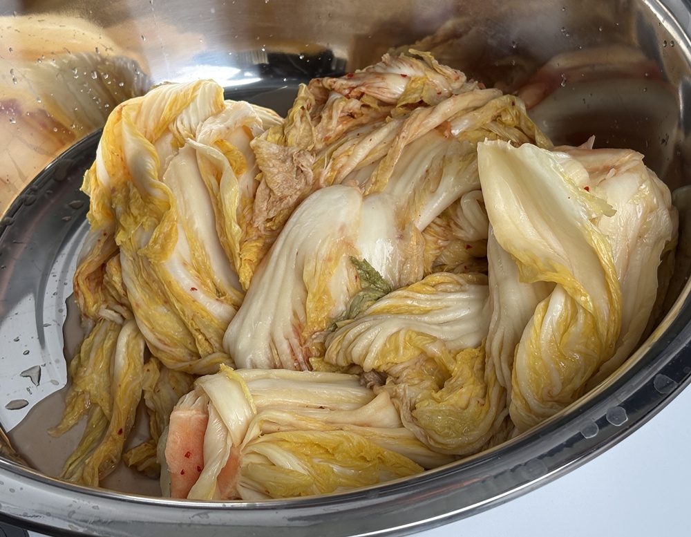포기김치로 씻은김치 만드는 과정
