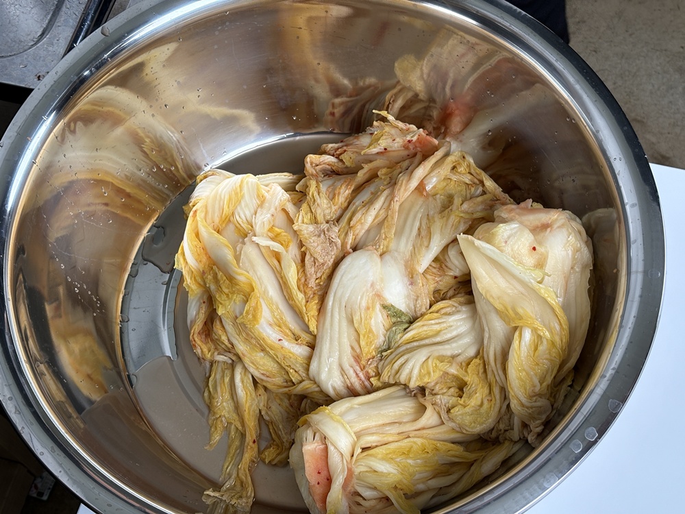 씻은김치