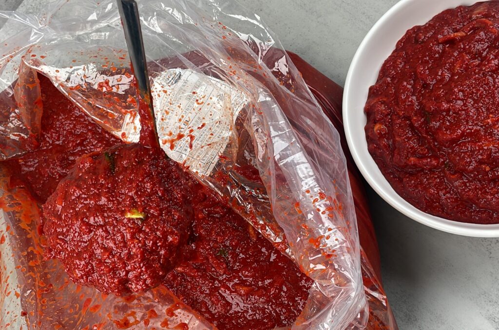 먹판사 김치속 양념